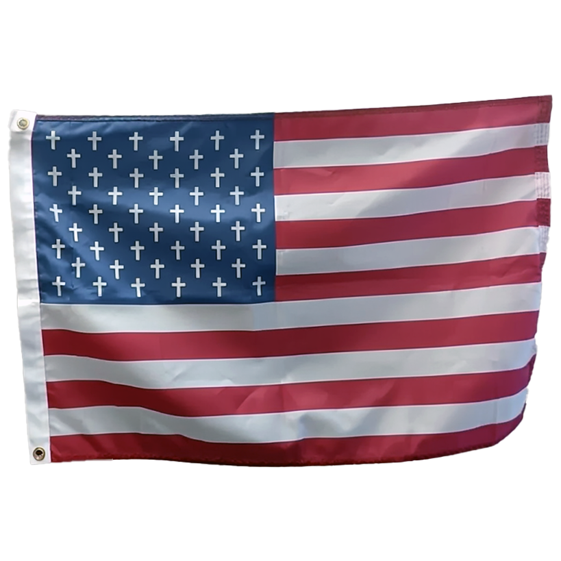Sacred Heritage Flag - Christian and American Patriotic Design